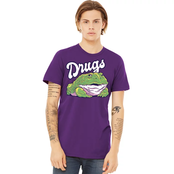 Drugs Frog Funny Premium T-Shirt