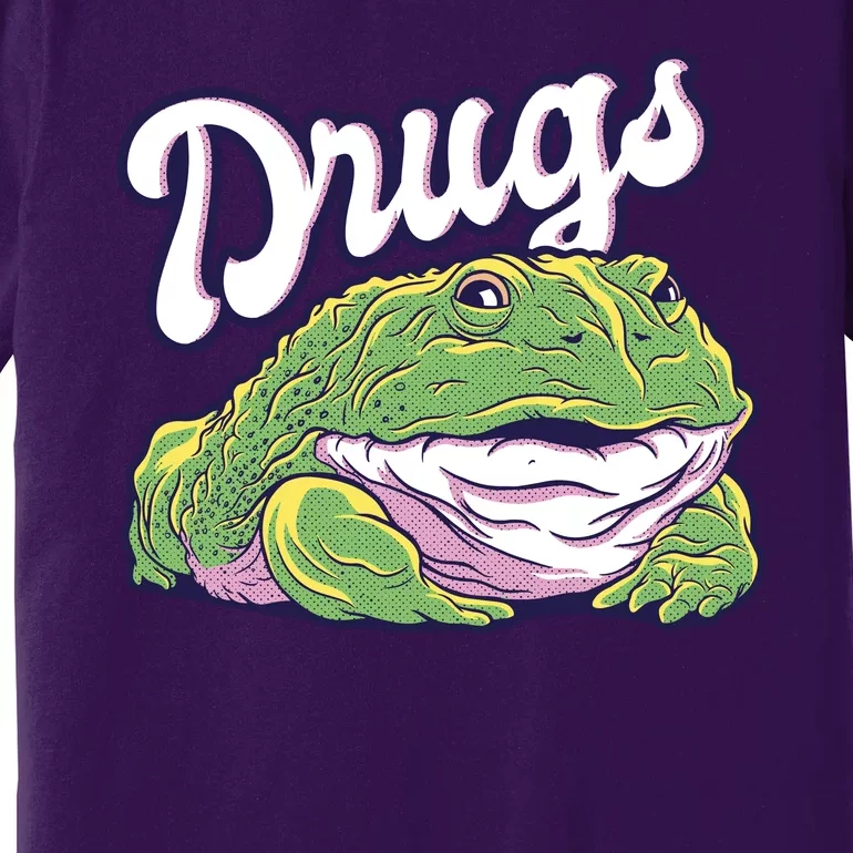 Drugs Frog Funny Premium T-Shirt