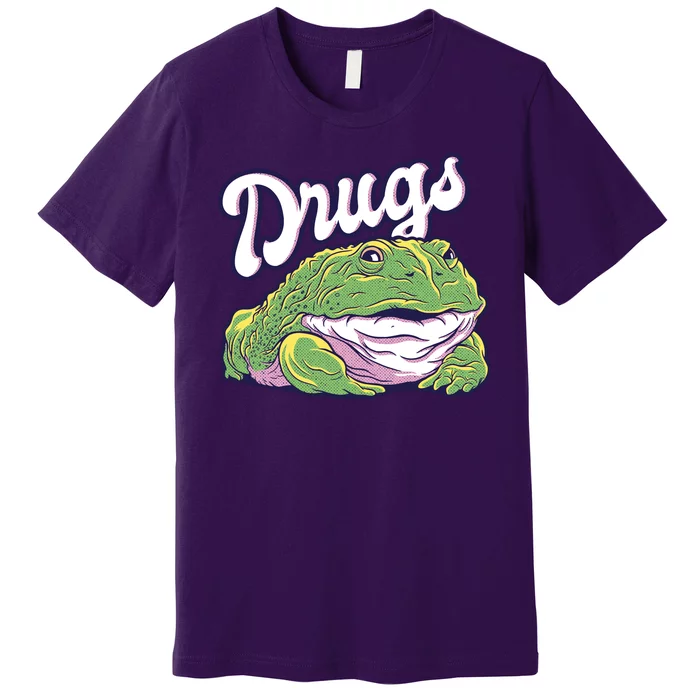 Drugs Frog Funny Premium T-Shirt