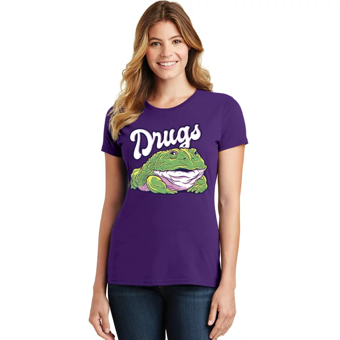 Drugs Frog Funny Women's T-Shirt