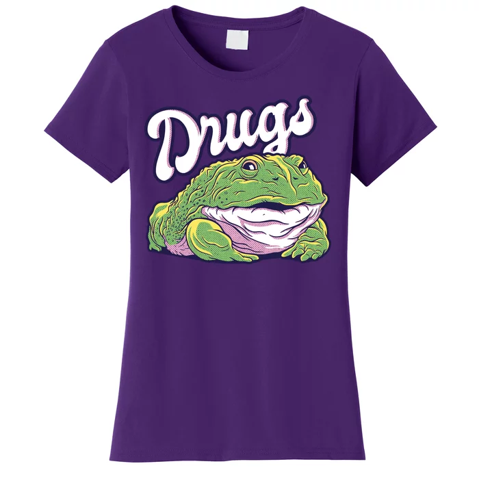 Drugs Frog Funny Women's T-Shirt