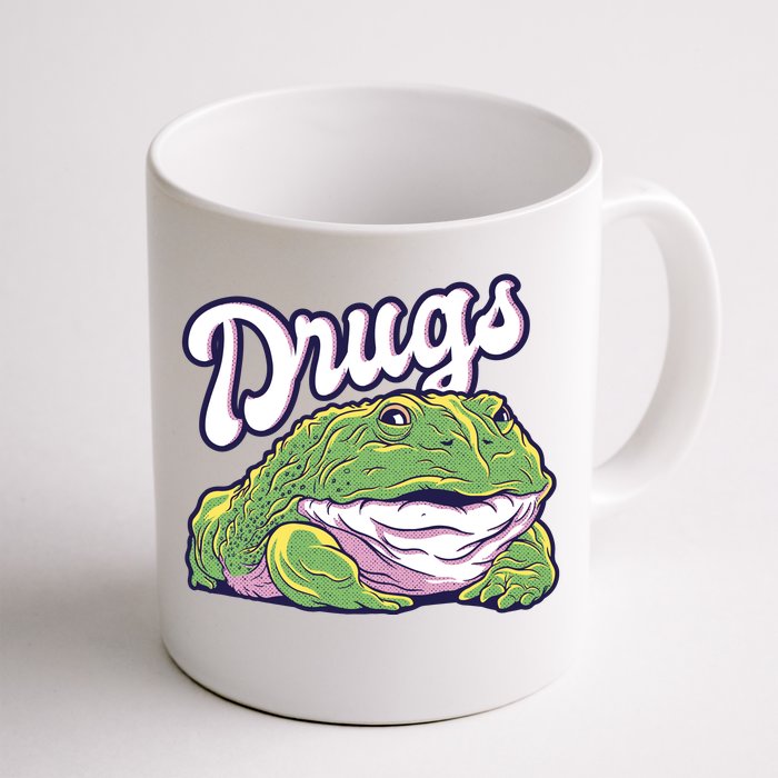 Drugs Frog Funny Front & Back Coffee Mug