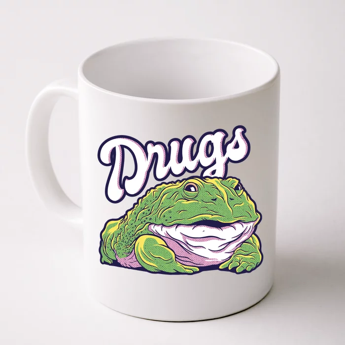 Drugs Frog Funny Front & Back Coffee Mug