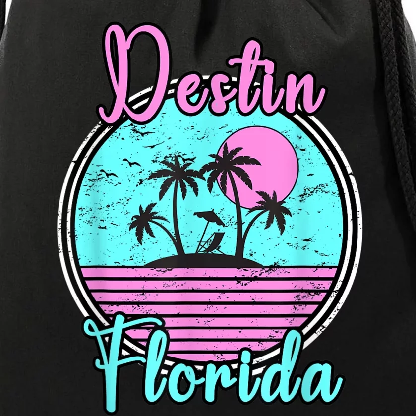 Destin Florida Fl Beach Travel Souvenir Gift. Drawstring Bag