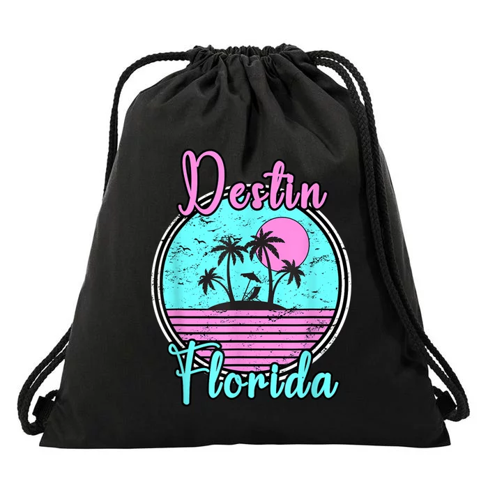 Destin Florida Fl Beach Travel Souvenir Gift. Drawstring Bag