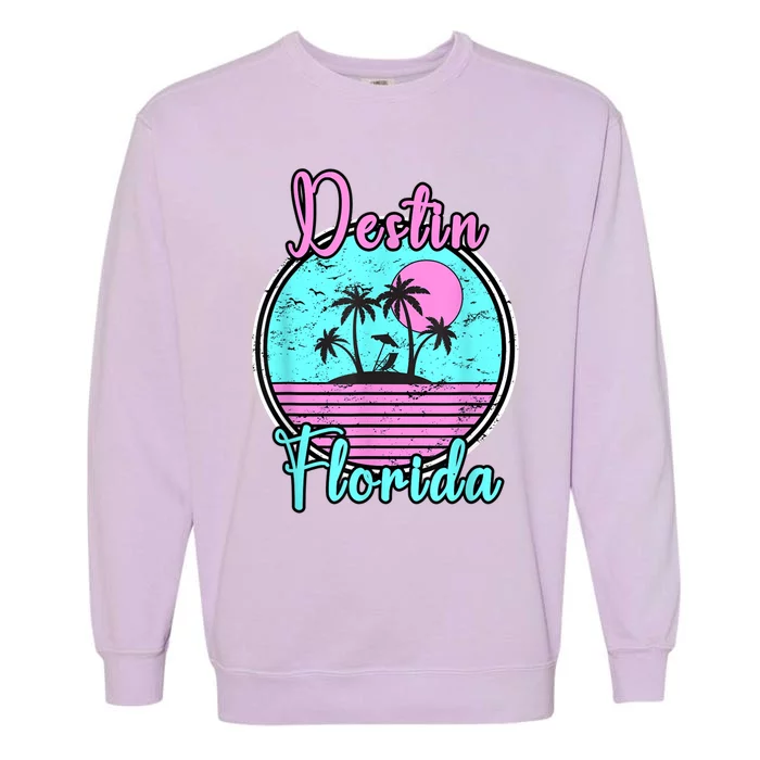 Destin Florida Fl Beach Travel Souvenir Gift. Garment-Dyed Sweatshirt