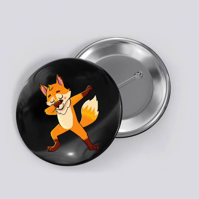 Dabbing Fox Foxes Lover Button