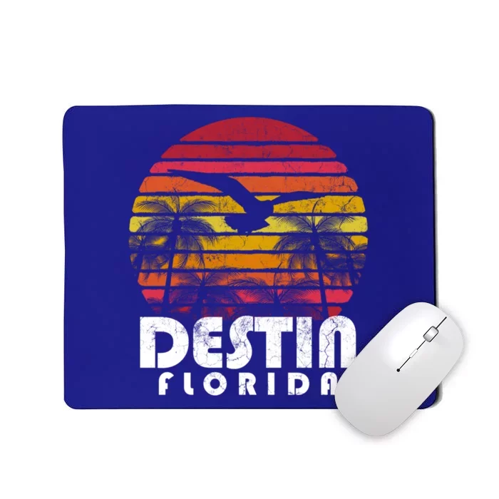 Destin Florida Fl Vintage Retro 70's 80's Style Meaningful Gift Mousepad