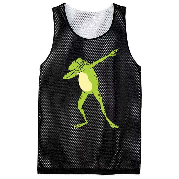 Dabbing Frog For Funny Animal Dance Gift Mesh Reversible Basketball Jersey Tank