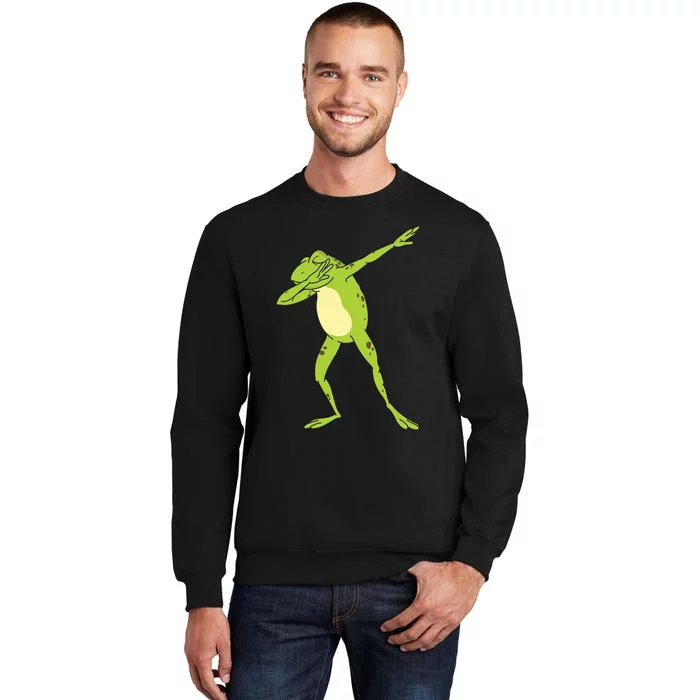 Dabbing Frog For Funny Animal Dance Gift Tall Sweatshirt