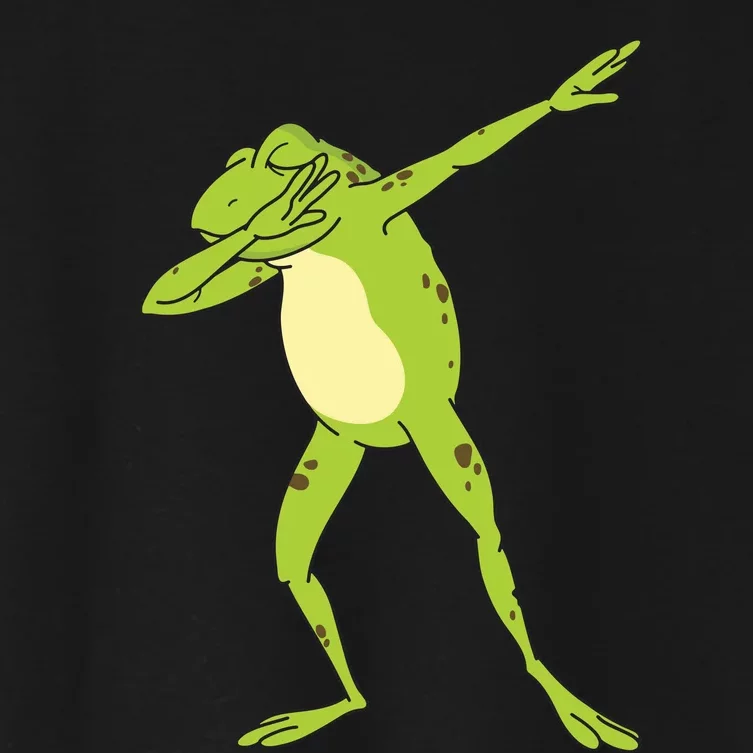 Dabbing Frog For Funny Animal Dance Gift Women's Crop Top Tee