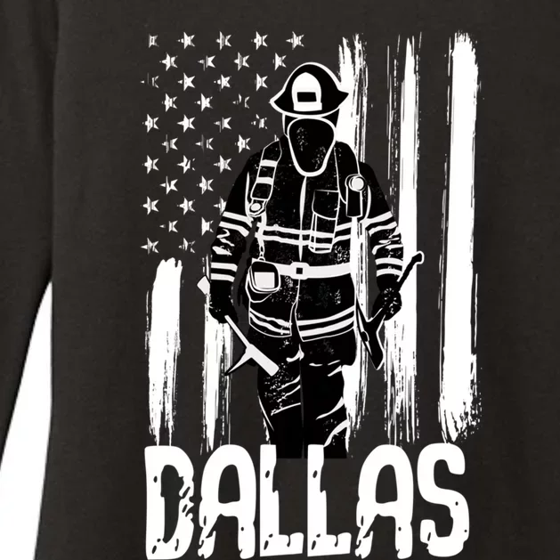 Dallas Firefighter Fire Texas Meaningful Gift Womens CVC Long Sleeve Shirt