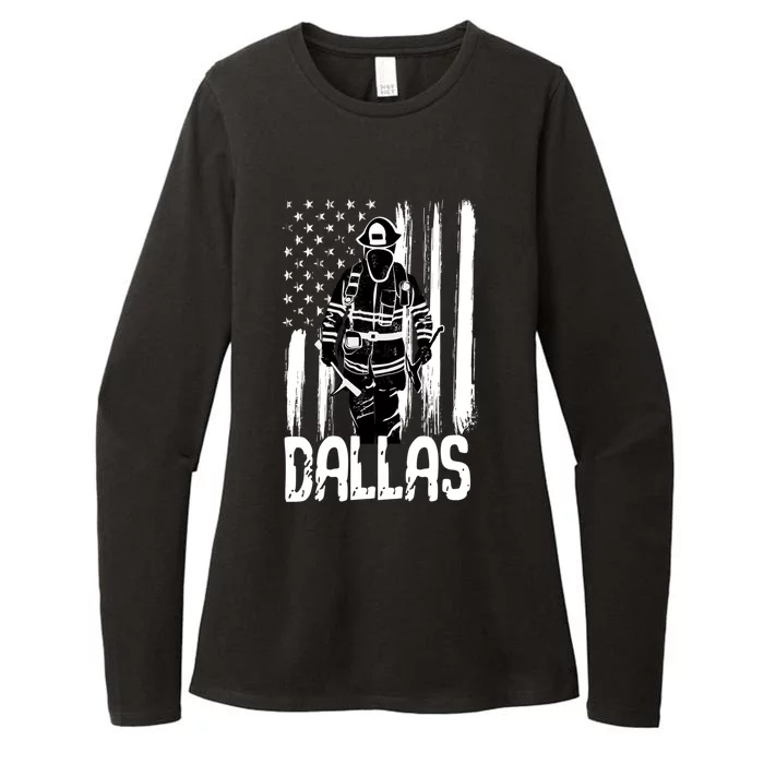 Dallas Firefighter Fire Texas Meaningful Gift Womens CVC Long Sleeve Shirt