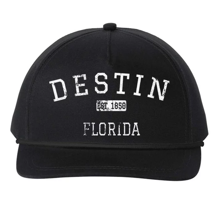 Destin Florida FL Vintage Snapback Five-Panel Rope Hat