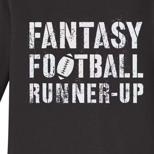 Drafting Fantasy Football Runner Up Goddess Newbie Commish Baby Long Sleeve Bodysuit