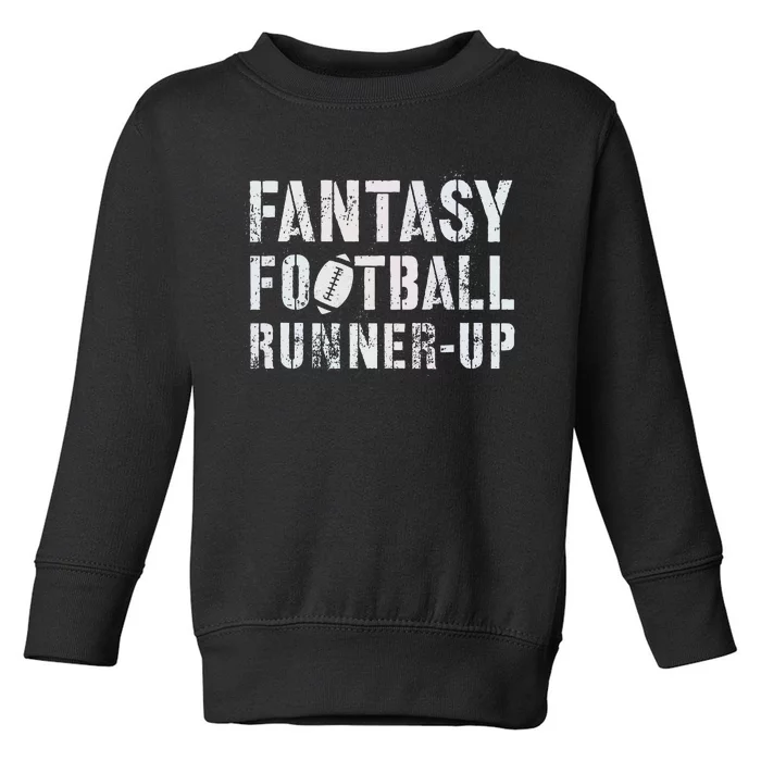 Drafting Fantasy Football Runner Up Goddess Newbie Commish Toddler Sweatshirt