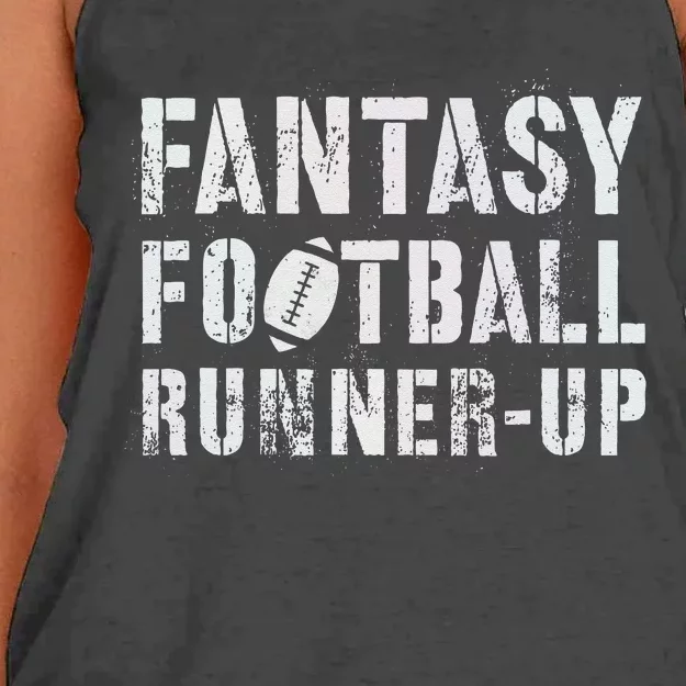 Drafting Fantasy Football Runner Up Goddess Newbie Commish Women's Knotted Racerback Tank