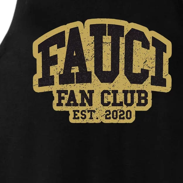 Dr Fauci Fan Club 2020 Great Gift Idea Ladies Tri-Blend Wicking Tank