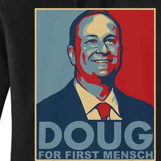 Doug For First Mensch Yiddish Kamala Harris Women's Pullover Hoodie