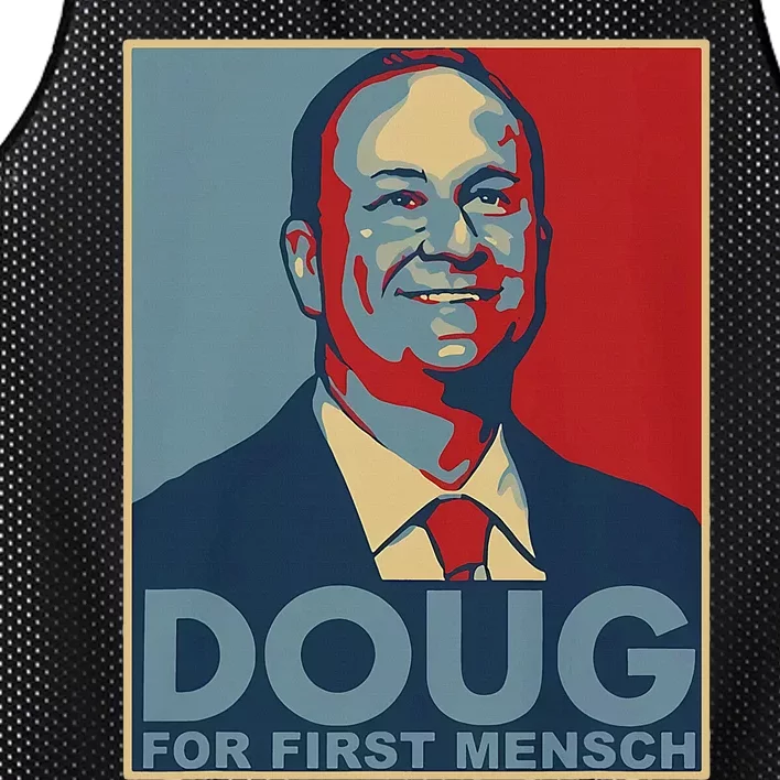 Doug For First Mensch Yiddish Kamala Harris Mesh Reversible Basketball Jersey Tank