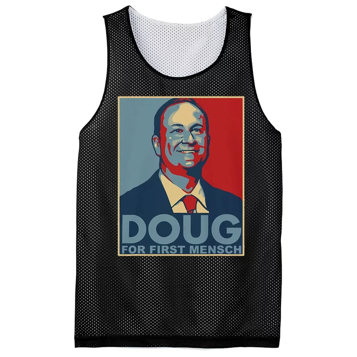 Doug For First Mensch Yiddish Kamala Harris Mesh Reversible Basketball Jersey Tank