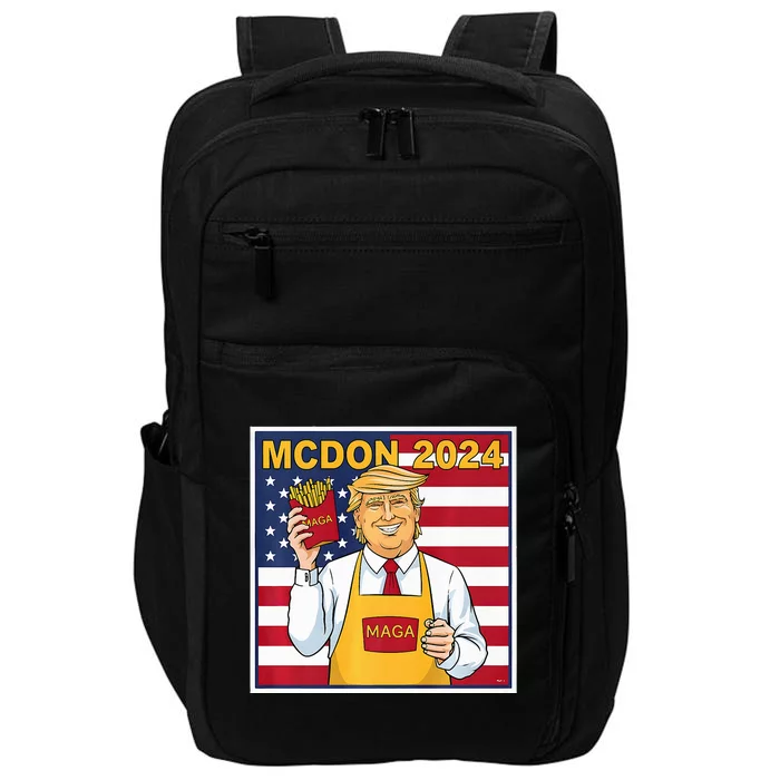 Donalds Famous French Fries Trump Fry Cooking Fries Outfit Premium Impact Tech Backpack