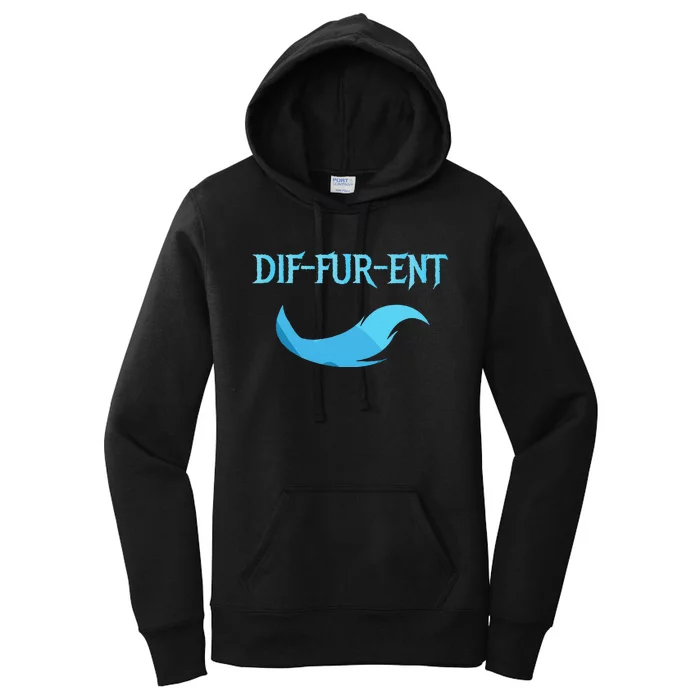 Diffurent Furry Fandom Furries Fan Designs Women's Pullover Hoodie