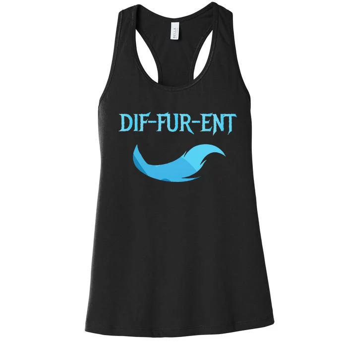 Diffurent Furry Fandom Furries Fan Designs Women's Racerback Tank