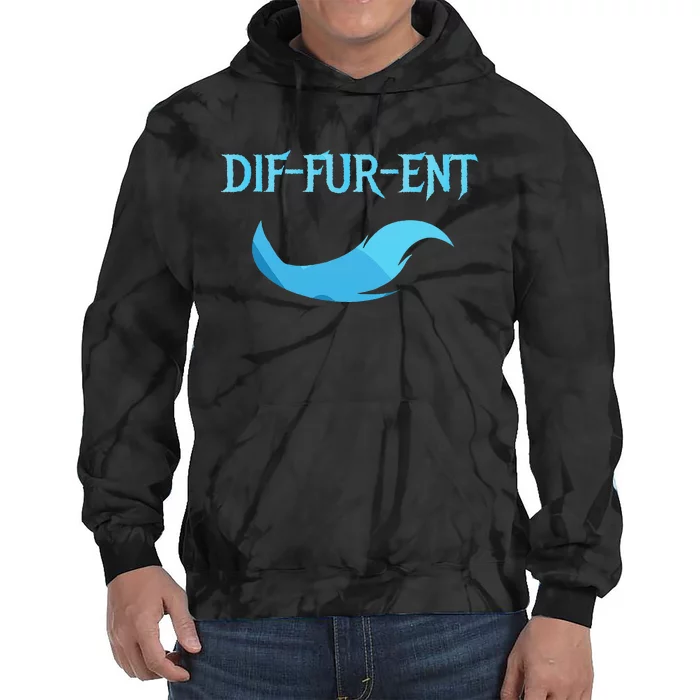 Diffurent Furry Fandom Furries Fan Designs Tie Dye Hoodie