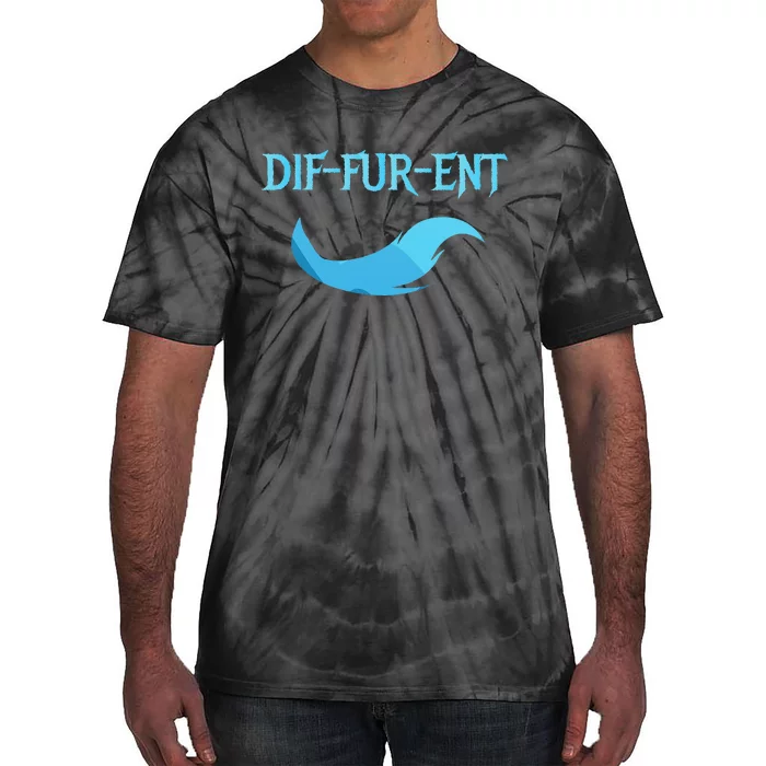 Diffurent Furry Fandom Furries Fan Designs Tie-Dye T-Shirt