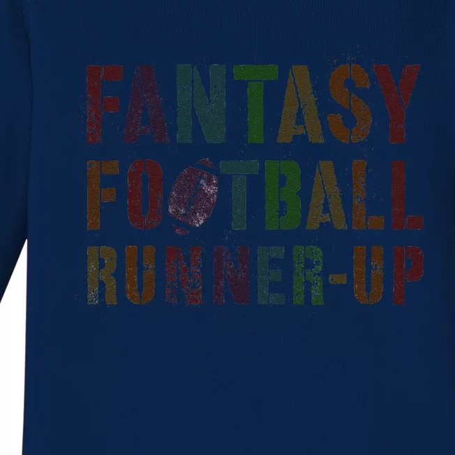 Drafting Fantasy Football Runner Up Geek Newbie Commish Baby Long Sleeve Bodysuit