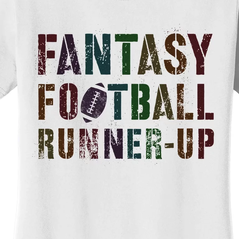 Drafting Fantasy Football Runner Up Geek Newbie Commish Women's T-Shirt