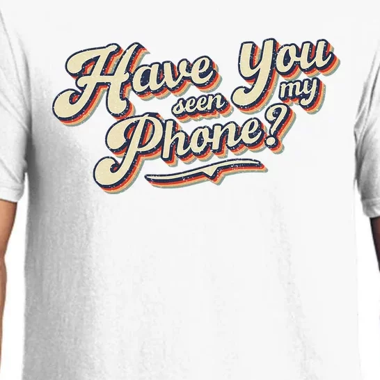 Distressed Funny Friends Have You Seen My Phone Pajama Set