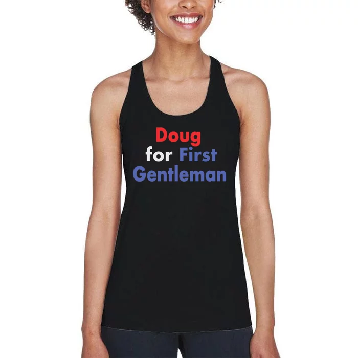 Doug For First Gentleman Women's Racerback Tank