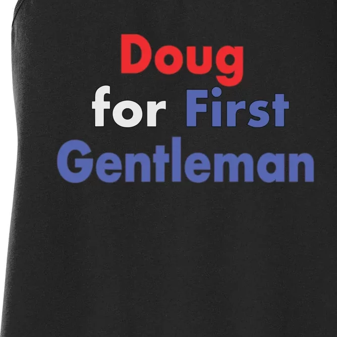 Doug For First Gentleman Women's Racerback Tank