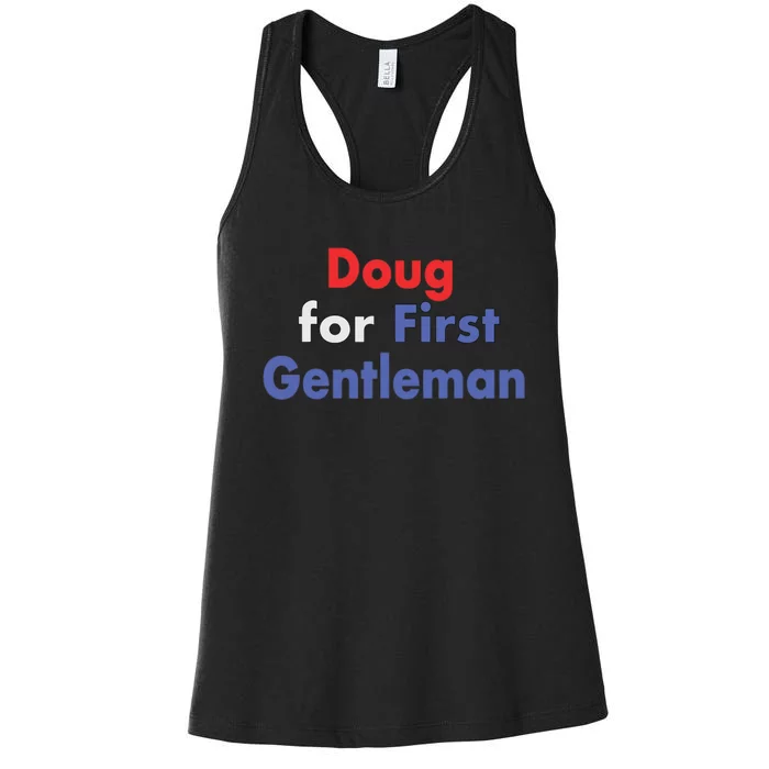 Doug For First Gentleman Women's Racerback Tank