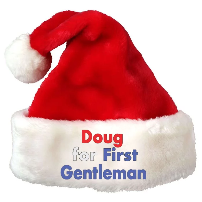 Doug For First Gentleman Premium Christmas Santa Hat