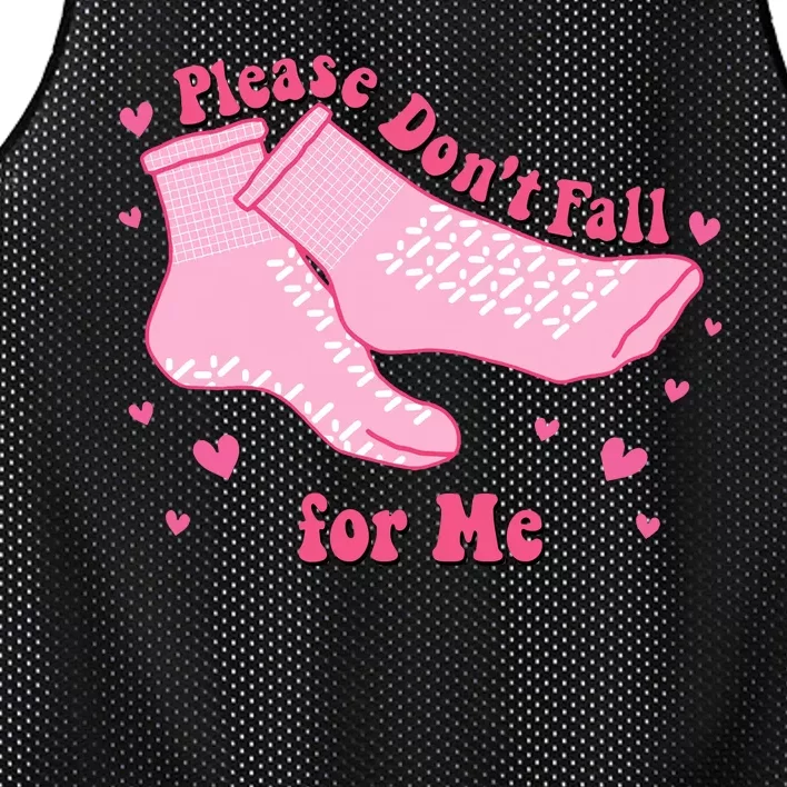 Dont Fall For Me Valentines Day Socks Pct Cna Funny Nurse Mesh Reversible Basketball Jersey Tank