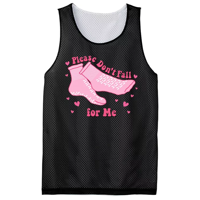 Dont Fall For Me Valentines Day Socks Pct Cna Funny Nurse Mesh Reversible Basketball Jersey Tank