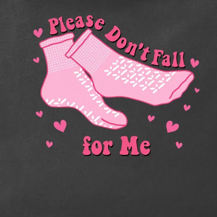 Dont Fall For Me Valentines Day Socks Pct Cna Funny Nurse Zip Tote Bag