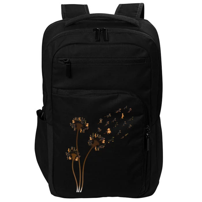 Dachshund Flower Fly Dandelion Funny Cute Dog Lover Great Gift Impact Tech Backpack