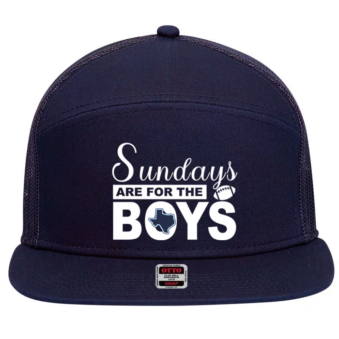 Dallas Football Fans Sundays Are For The Boys 7 Panel Mesh Trucker Snapback Hat