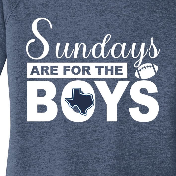 Dallas Football Fans Sundays Are For The Boys Women’s Perfect Tri Tunic Long Sleeve Shirt