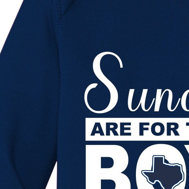 Dallas Football Fans Sundays Are For The Boys Baby Long Sleeve Bodysuit