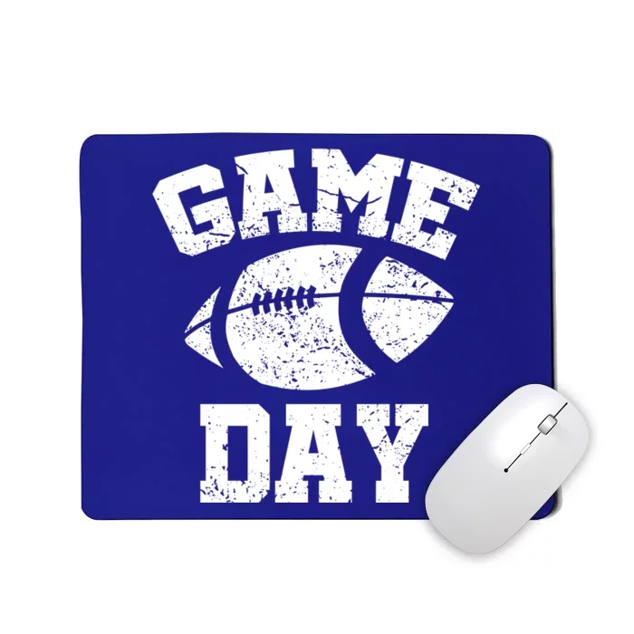 Distressed Football Game Day At College Or School Great Gift Mousepad