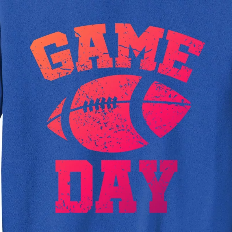 Distressed Football Game Day At College Or School Great Gift Sweatshirt