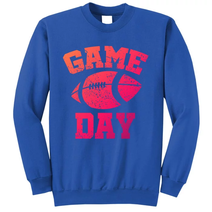 Distressed Football Game Day At College Or School Great Gift Sweatshirt