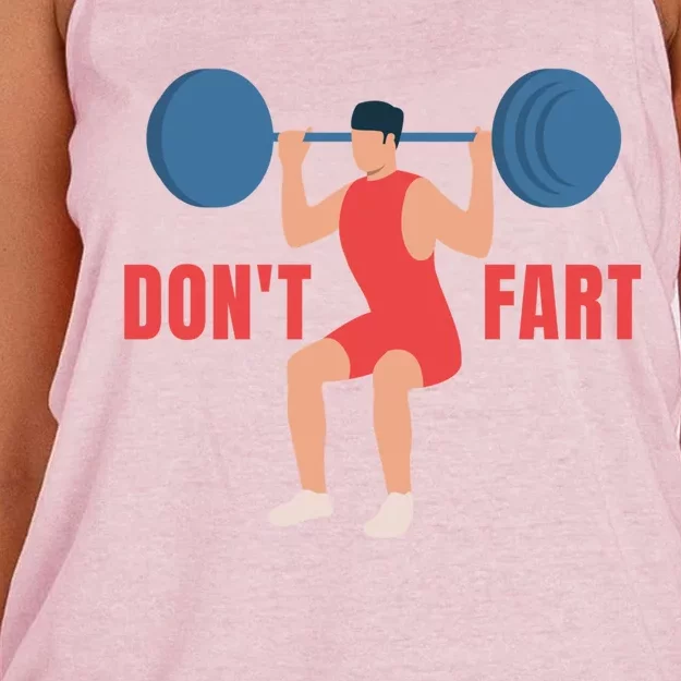 Don't Fart Gift Women's Knotted Racerback Tank