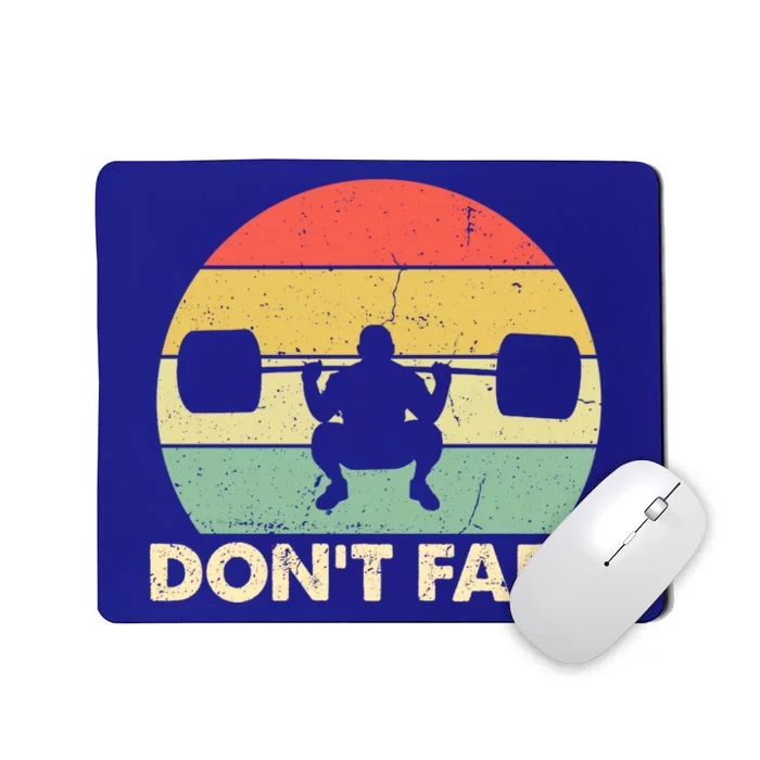 Don't Fart Gym Workout Squat Workout Bodybuilder Cool Gift Mousepad