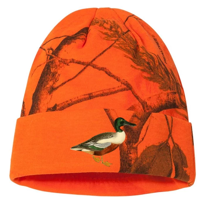 Duck Funny Gift Cute Shoveler Duck Vintage Duck Graphic Gift Kati - 12in Camo Beanie